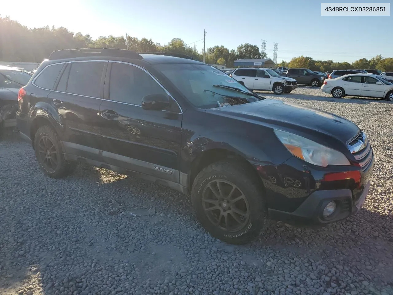 2013 Subaru Outback 2.5I Limited VIN: 4S4BRCLCXD3286851 Lot: 76280184