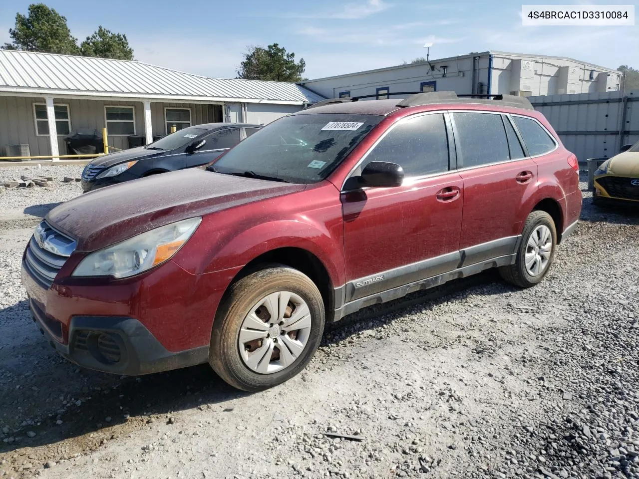 2013 Subaru Outback 2.5I VIN: 4S4BRCAC1D3310084 Lot: 77676504