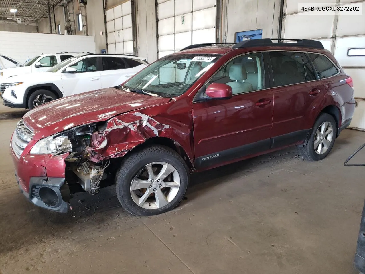 2013 Subaru Outback 2.5I Premium VIN: 4S4BRCGCXD3272202 Lot: 77886274