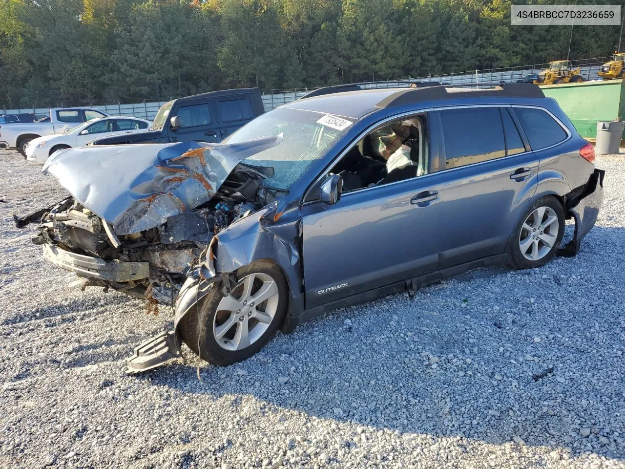 2013 Subaru Outback 2.5I Premium VIN: 4S4BRBCC7D3236659 Lot: 77935434