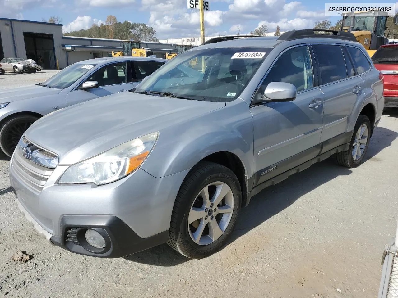 2013 Subaru Outback 2.5I Premium VIN: 4S4BRCGCXD3316988 Lot: 78787084