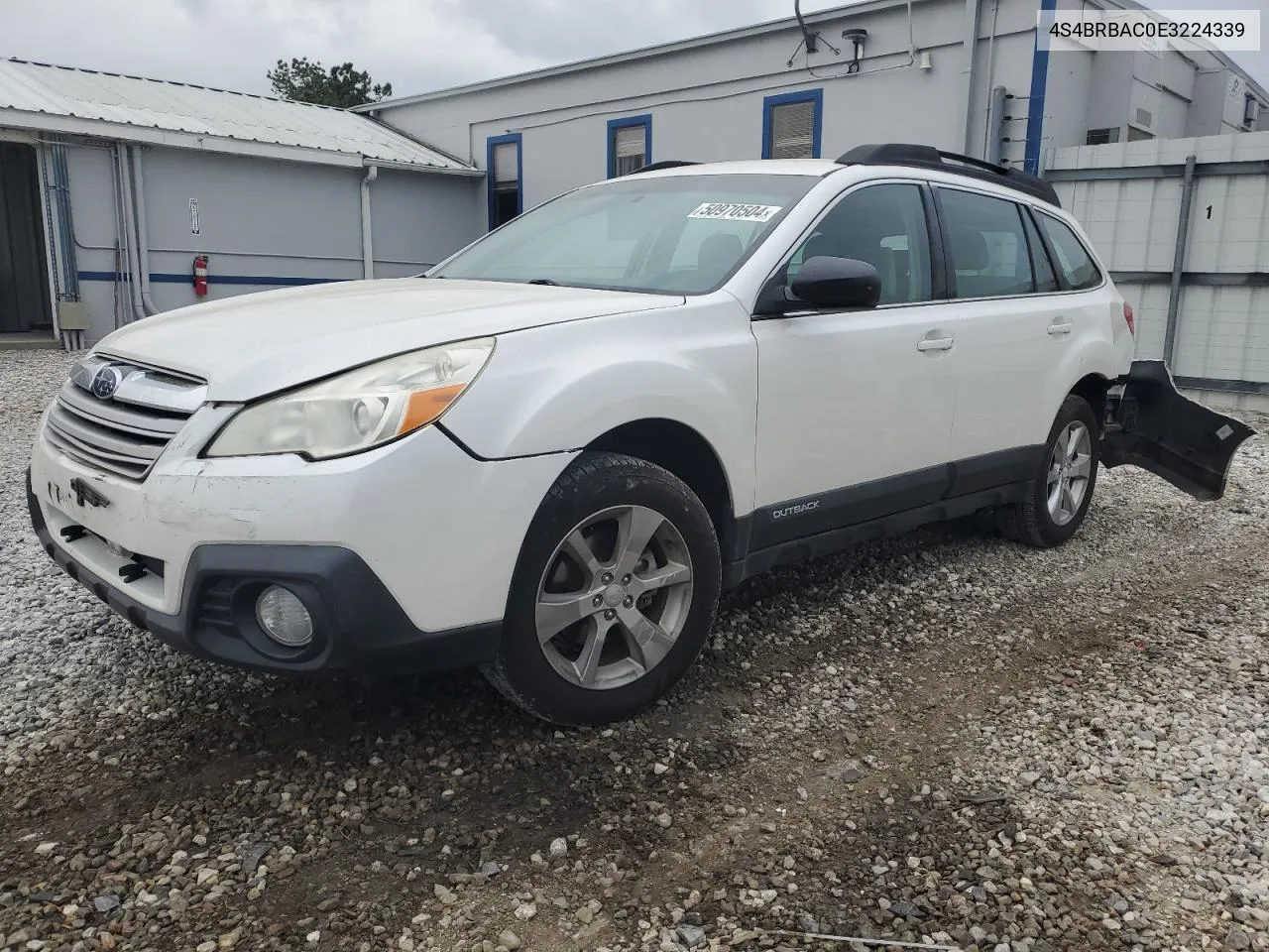 2014 Subaru Outback 2.5I VIN: 4S4BRBAC0E3224339 Lot: 50970504