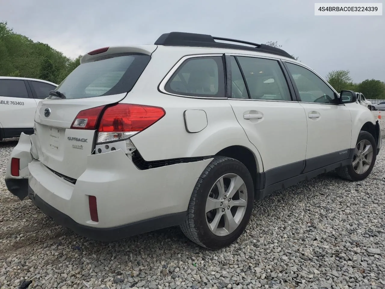 2014 Subaru Outback 2.5I VIN: 4S4BRBAC0E3224339 Lot: 50970504