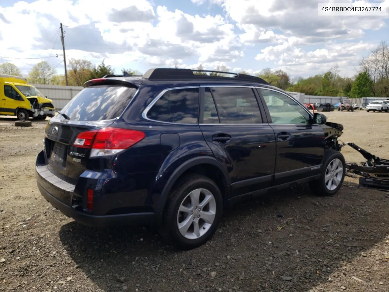 2014 Subaru Outback 2.5I Premium VIN: 4S4BRBDC4E3267724 Lot: 51432494