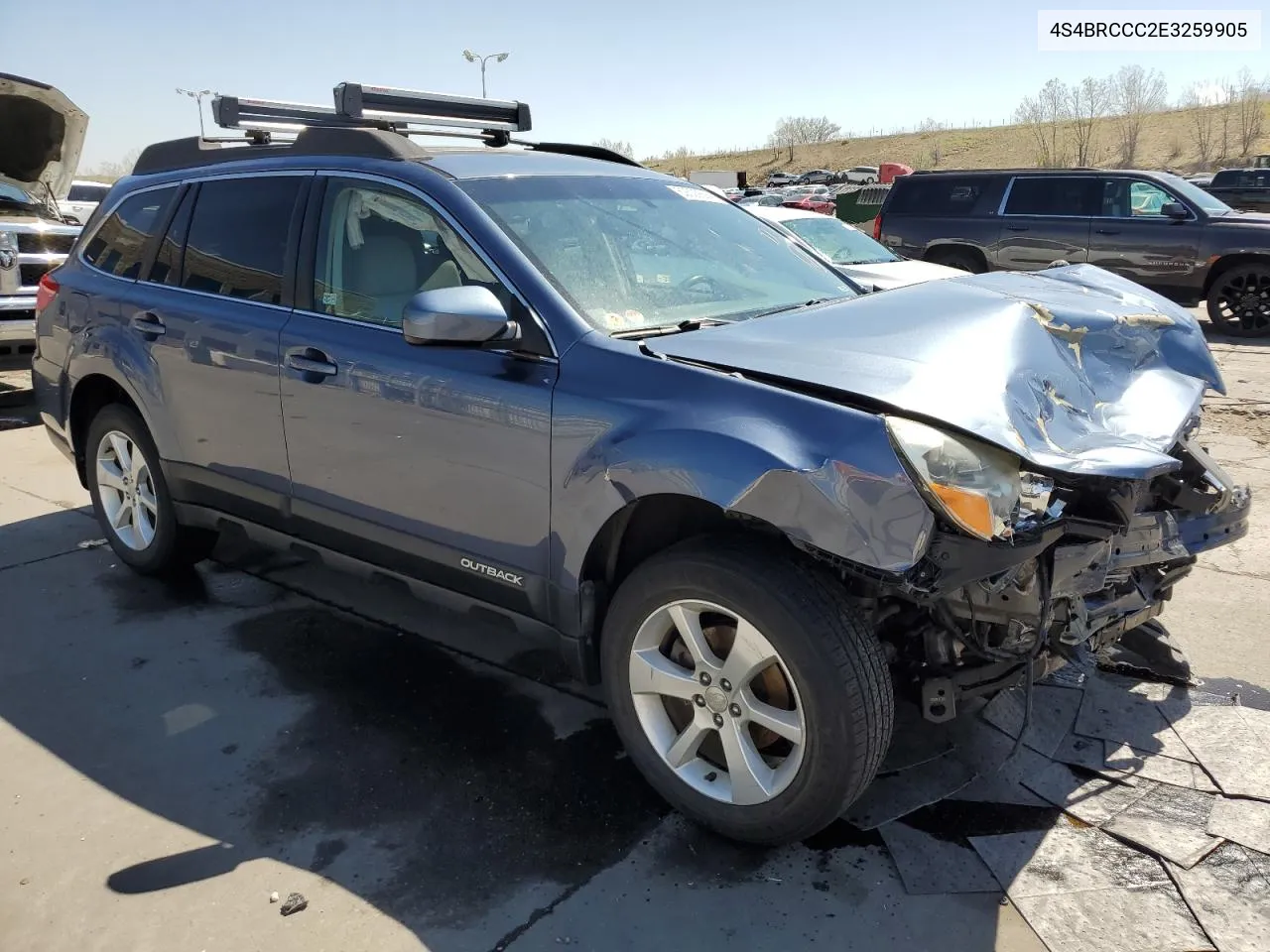 2014 Subaru Outback 2.5I Premium VIN: 4S4BRCCC2E3259905 Lot: 52523694