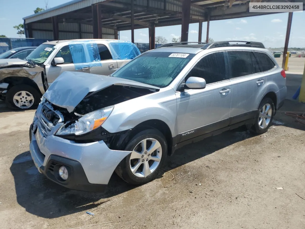 2014 Subaru Outback 2.5I Limited VIN: 4S4BRCLC3E3292458 Lot: 53761104