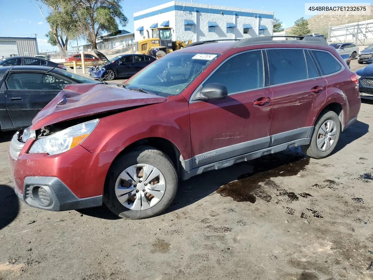 2014 Subaru Outback 2.5I VIN: 4S4BRBAC7E1232675 Lot: 67422654