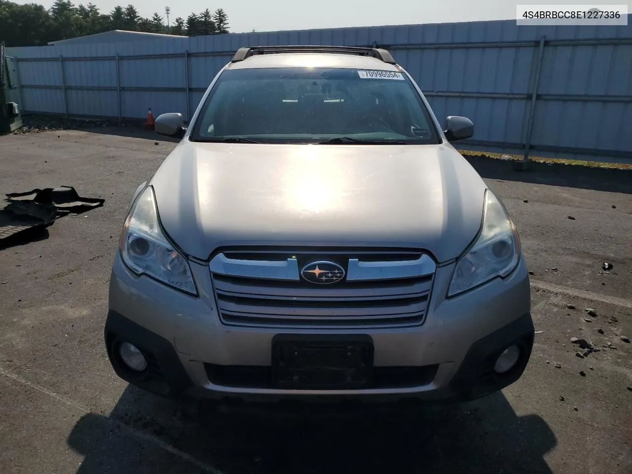 2014 Subaru Outback 2.5I Premium VIN: 4S4BRBCC8E1227336 Lot: 70996554