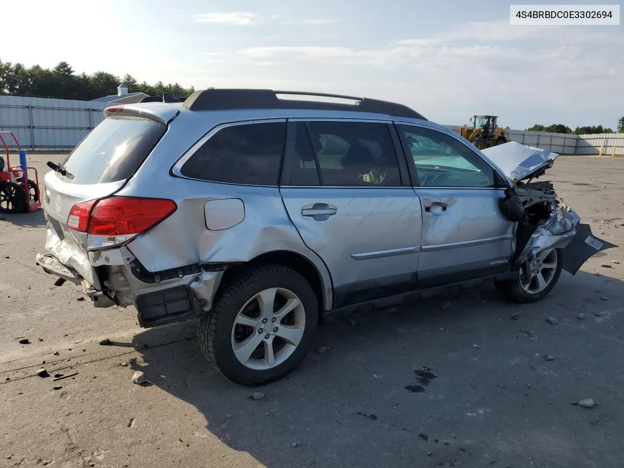 2014 Subaru Outback 2.5I Premium VIN: 4S4BRBDC0E3302694 Lot: 71093134