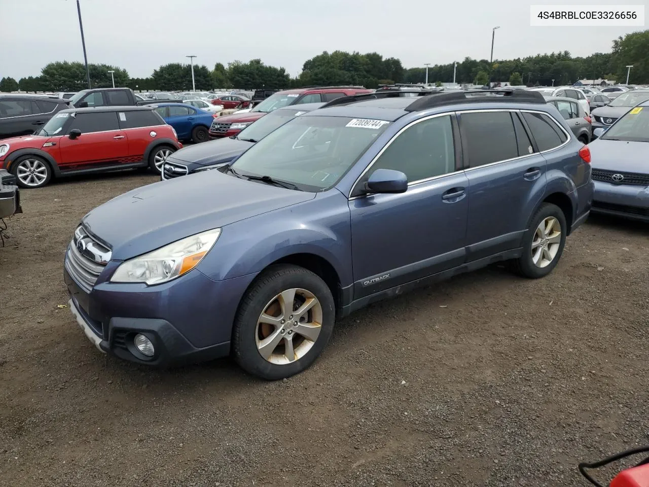 2014 Subaru Outback 2.5I Limited VIN: 4S4BRBLC0E3326656 Lot: 72039744