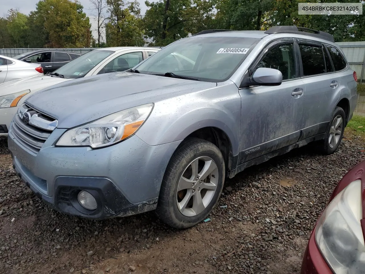 2014 Subaru Outback 2.5I Limited VIN: 4S4BRBKC8E3214205 Lot: 73040854