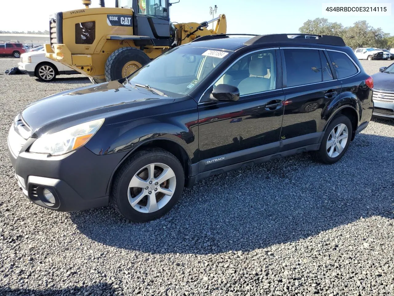 2014 Subaru Outback 2.5I Premium VIN: 4S4BRBDC0E3214115 Lot: 75801884