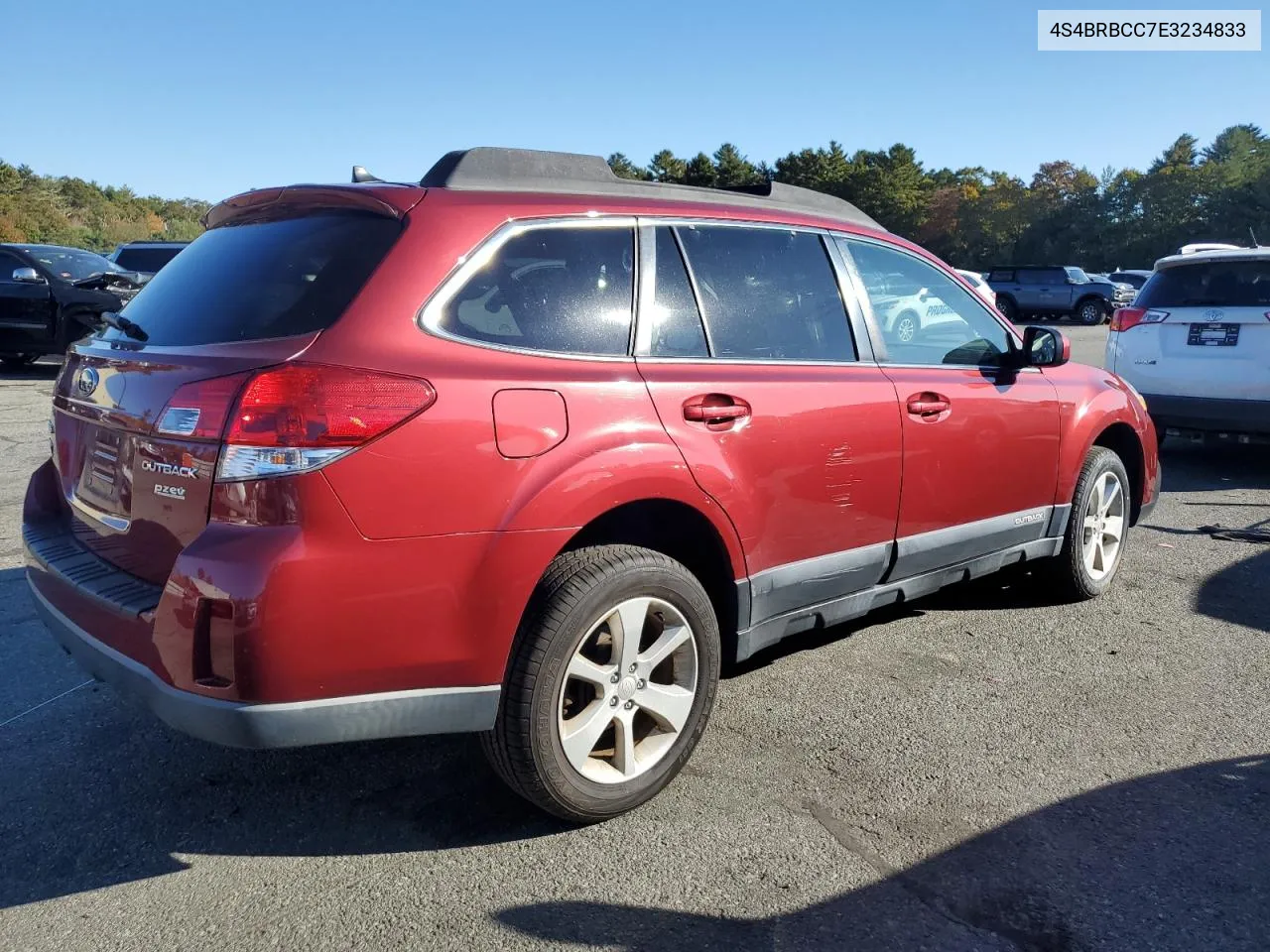 2014 Subaru Outback 2.5I Premium VIN: 4S4BRBCC7E3234833 Lot: 76322694