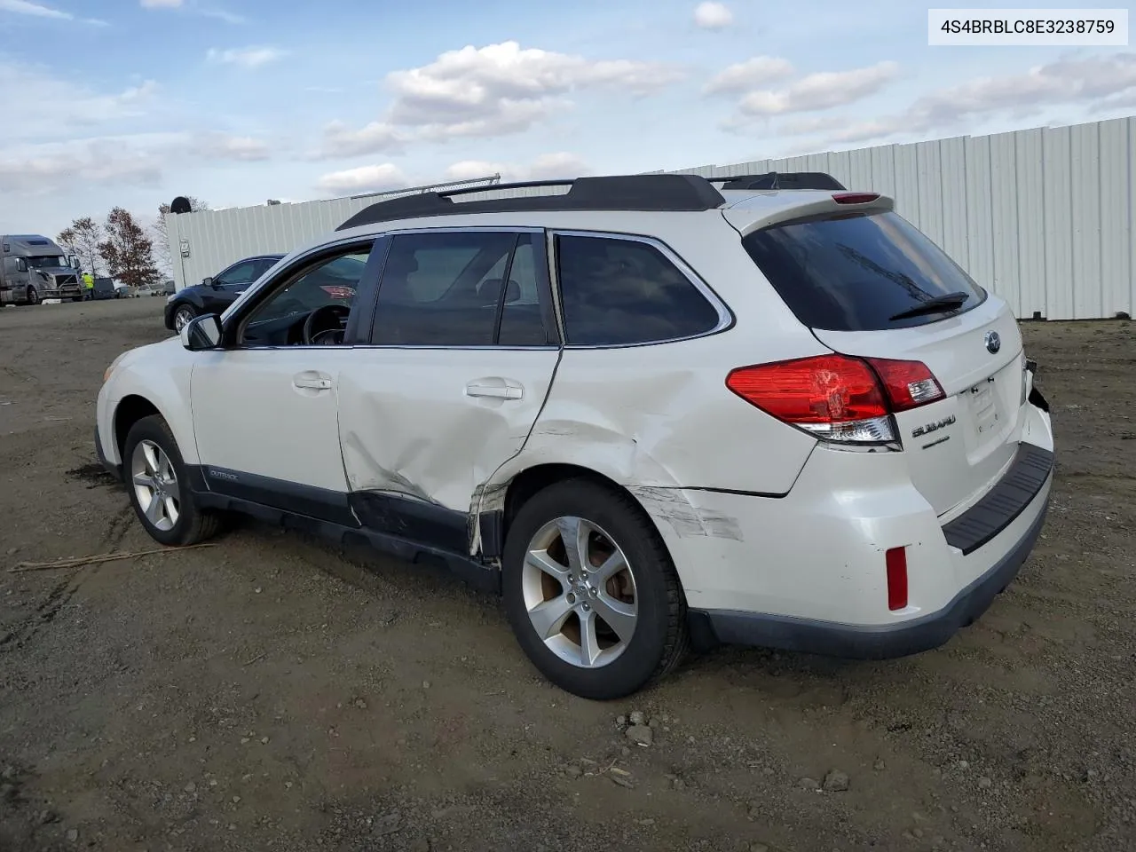 2014 Subaru Outback 2.5I Limited VIN: 4S4BRBLC8E3238759 Lot: 78330044