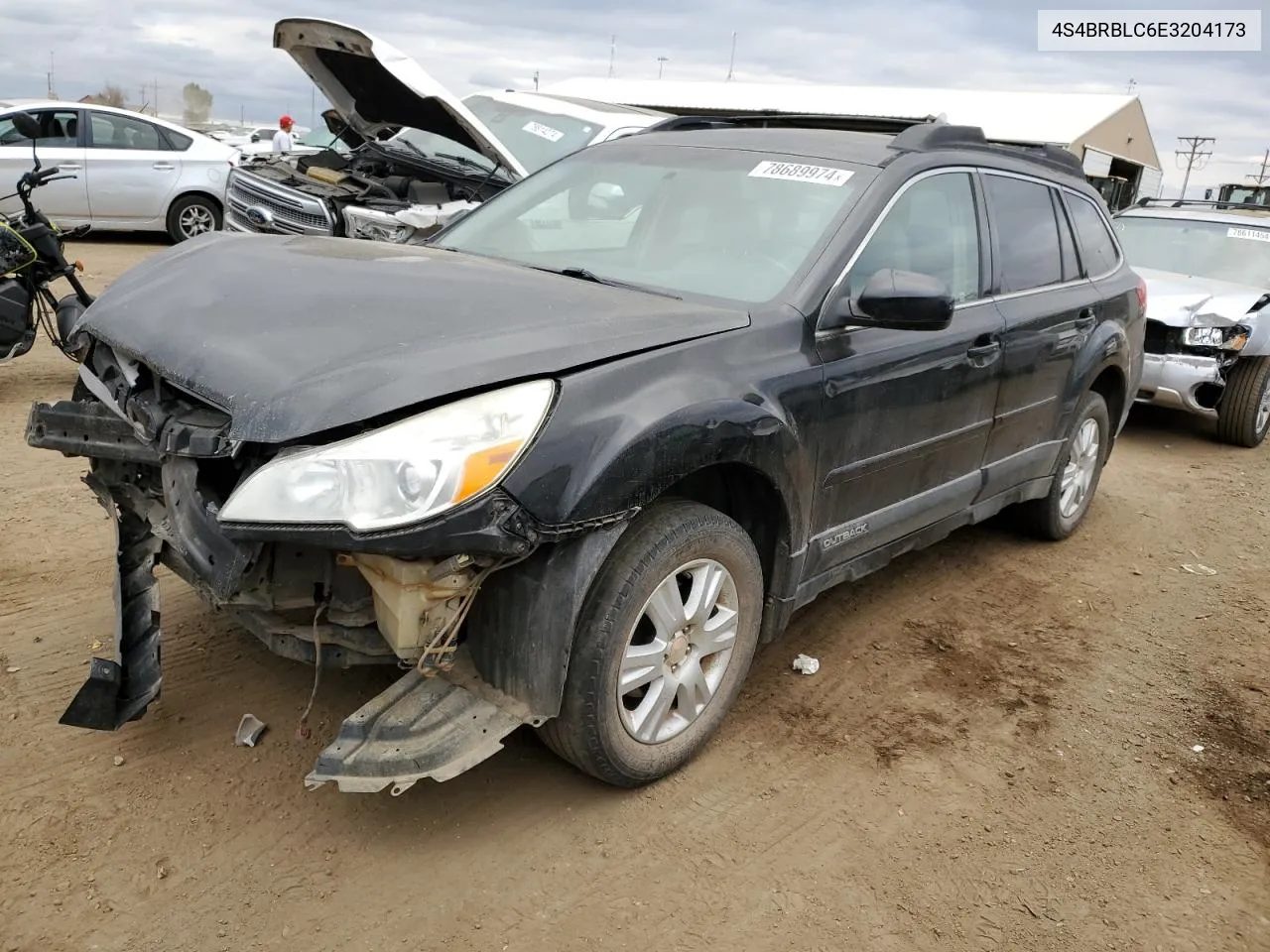 2014 Subaru Outback 2.5I Limited VIN: 4S4BRBLC6E3204173 Lot: 78689974