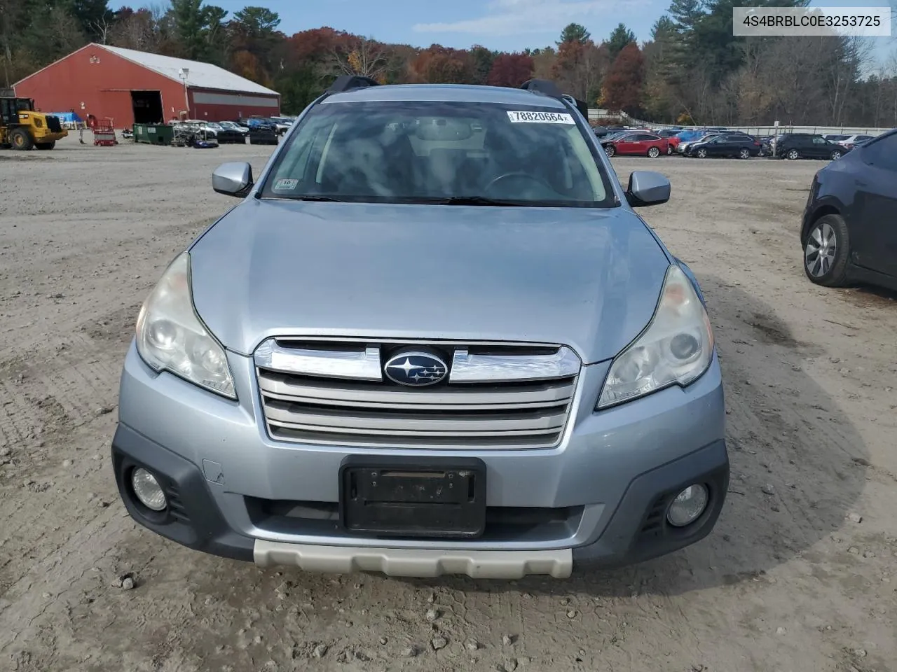 2014 Subaru Outback 2.5I Limited VIN: 4S4BRBLC0E3253725 Lot: 78820664