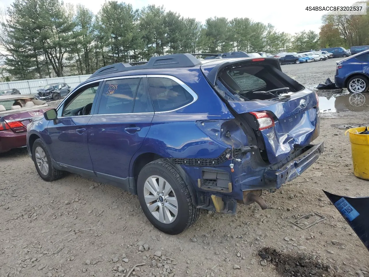 2015 Subaru Outback 2.5I Premium VIN: 4S4BSACC8F3202537 Lot: 52117764