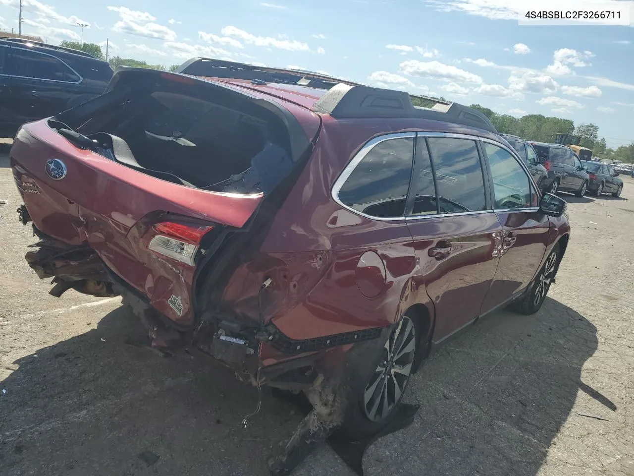 2015 Subaru Outback 2.5I Limited VIN: 4S4BSBLC2F3266711 Lot: 53060744