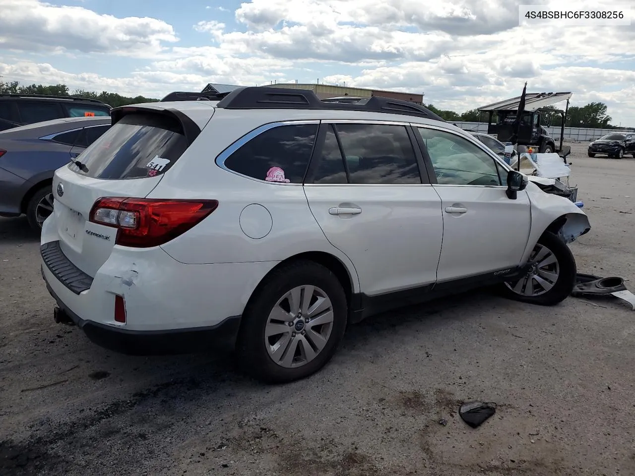 2015 Subaru Outback 2.5I Premium VIN: 4S4BSBHC6F3308256 Lot: 54535794