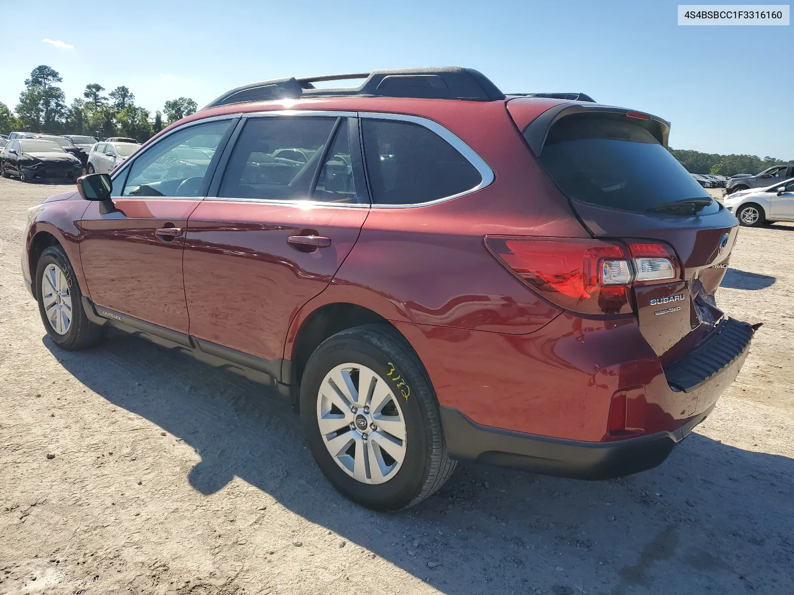 2015 Subaru Outback 2.5I Premium VIN: 4S4BSBCC1F3316160 Lot: 57704174