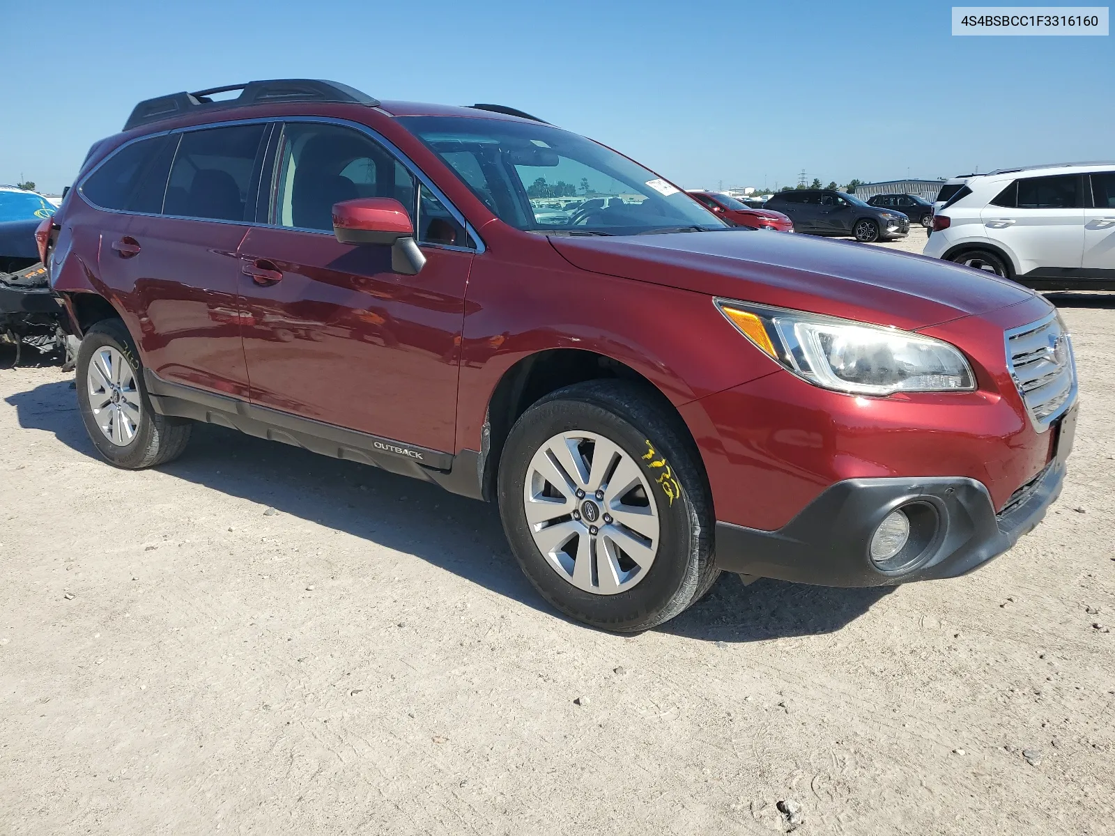 2015 Subaru Outback 2.5I Premium VIN: 4S4BSBCC1F3316160 Lot: 57704174