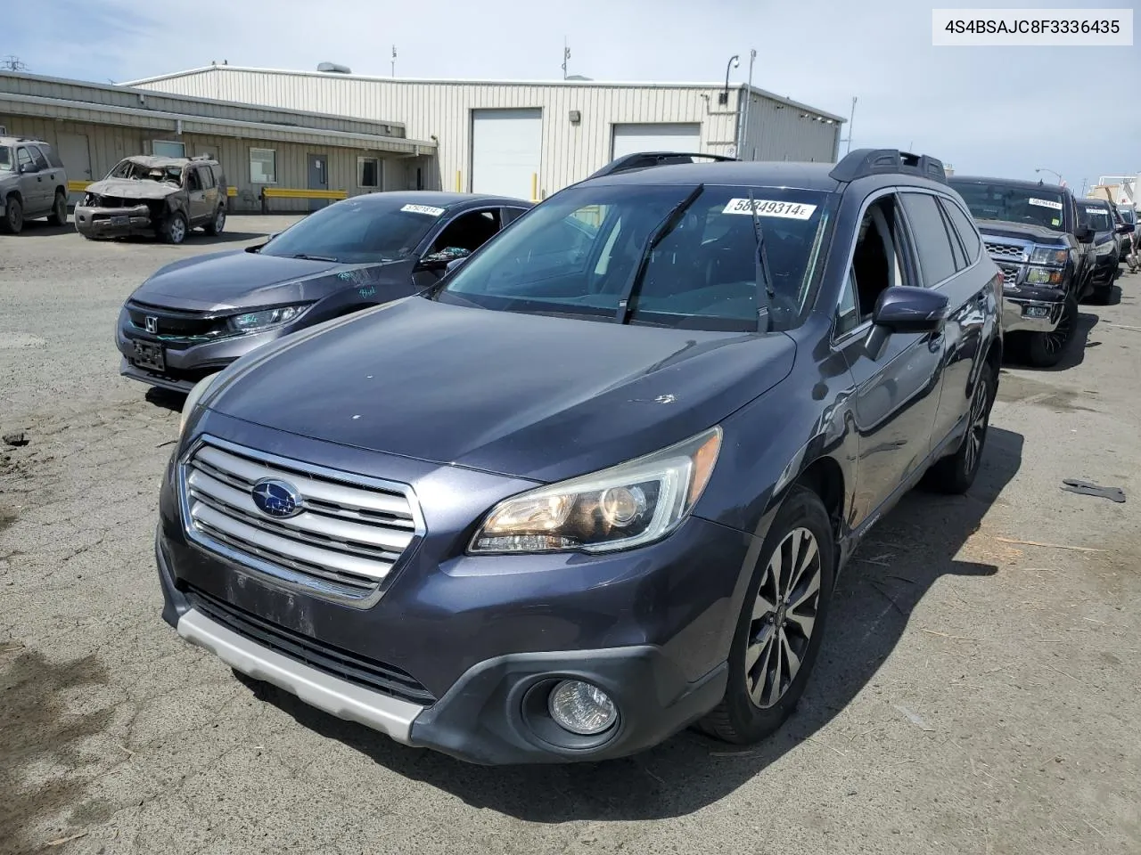 2015 Subaru Outback 2.5I Limited VIN: 4S4BSAJC8F3336435 Lot: 58349314