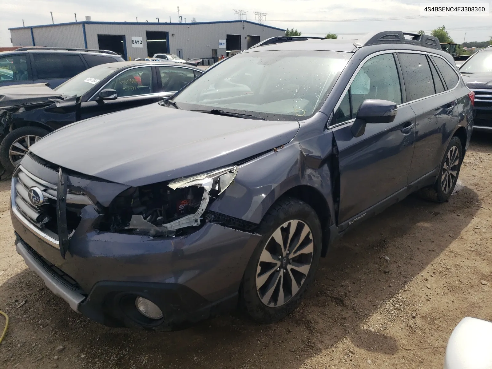 2015 Subaru Outback 3.6R Limited VIN: 4S4BSENC4F3308360 Lot: 60837474