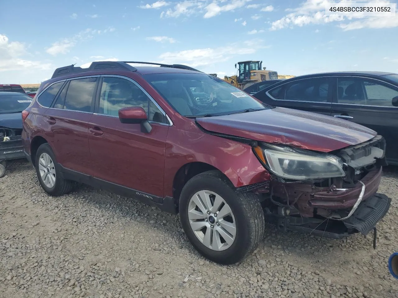 2015 Subaru Outback 2.5I Premium VIN: 4S4BSBCC3F3210552 Lot: 60869144