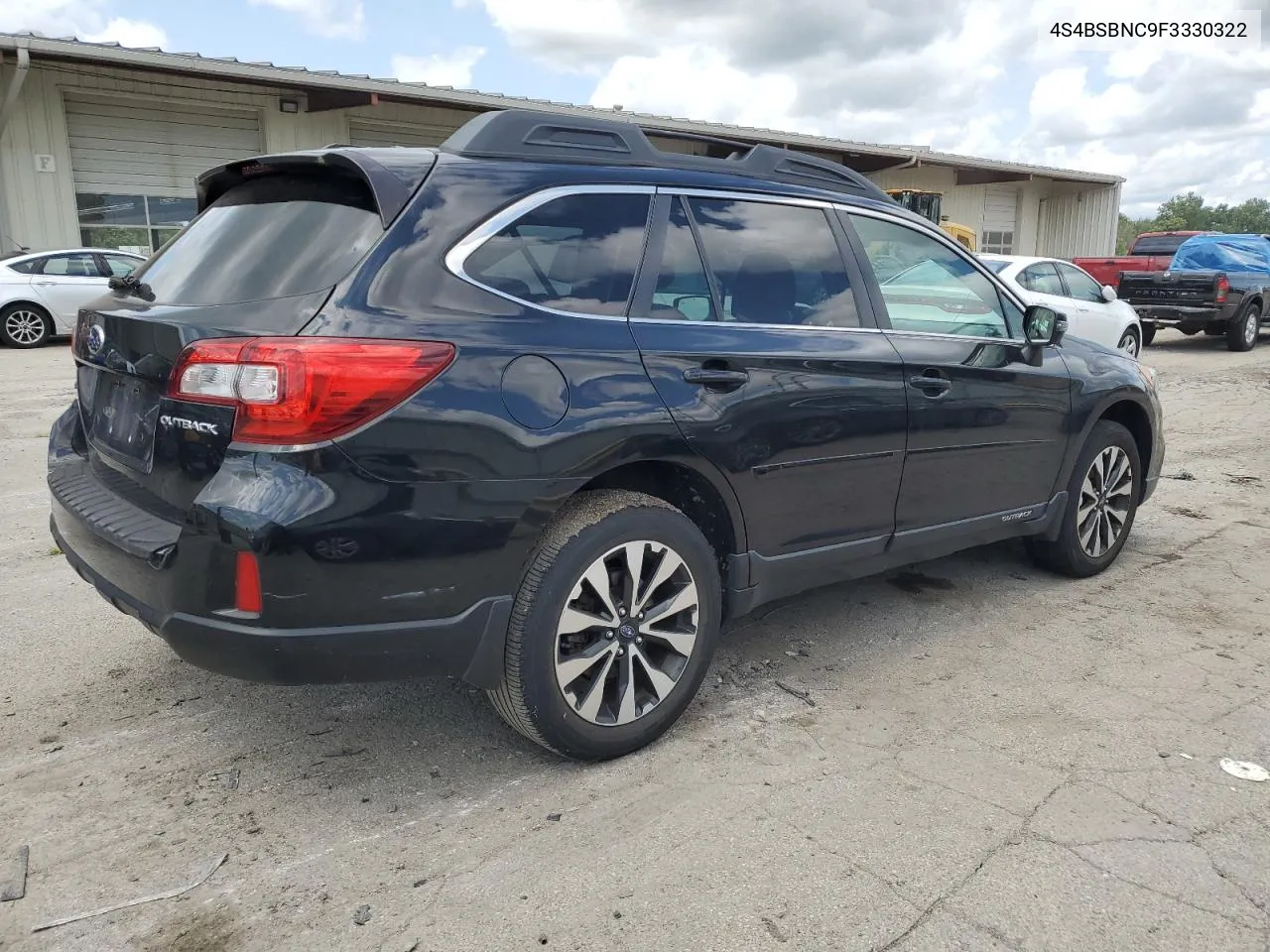 4S4BSBNC9F3330322 2015 Subaru Outback 2.5I Limited