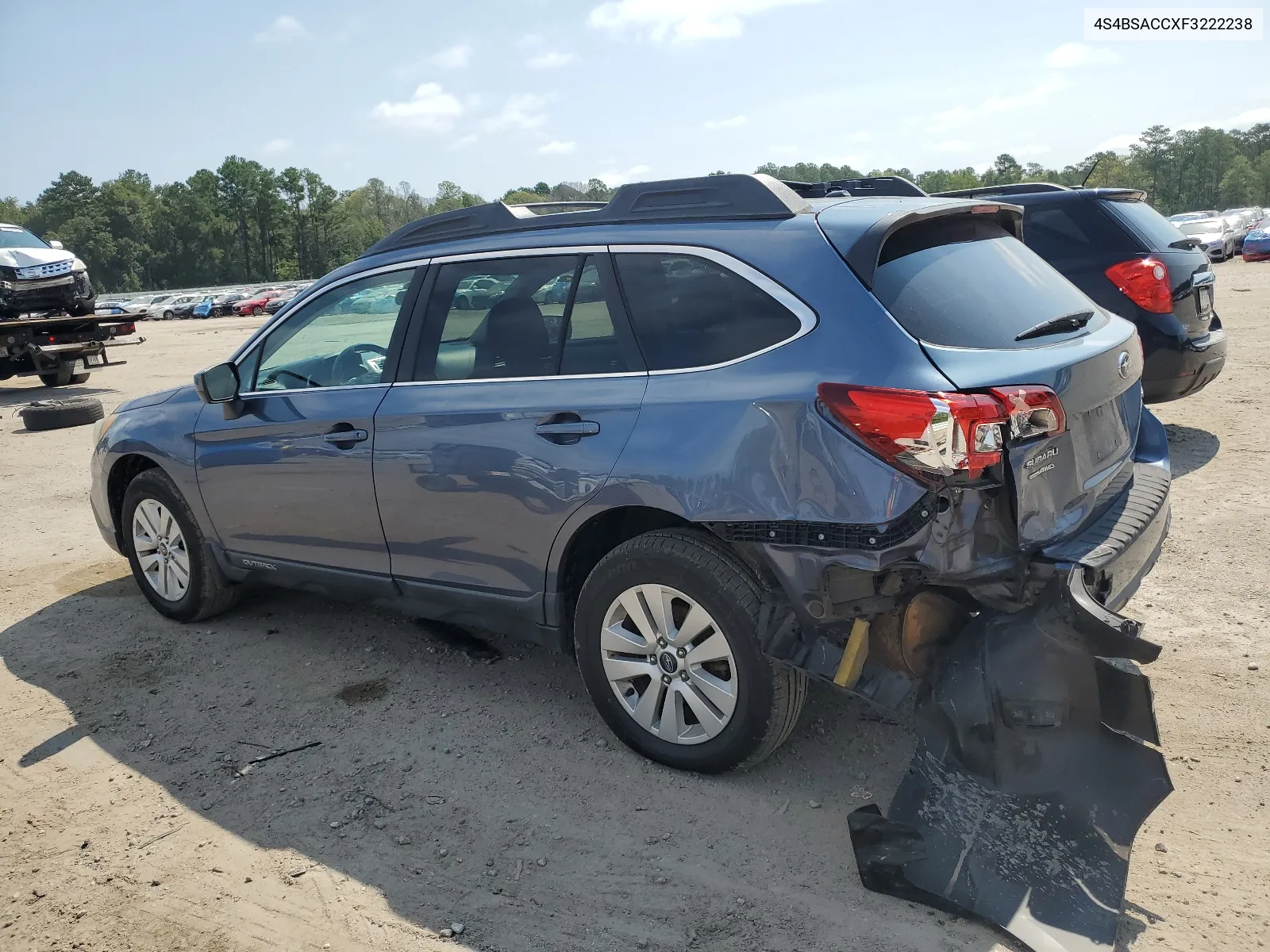 2015 Subaru Outback 2.5I Premium VIN: 4S4BSACCXF3222238 Lot: 64773704