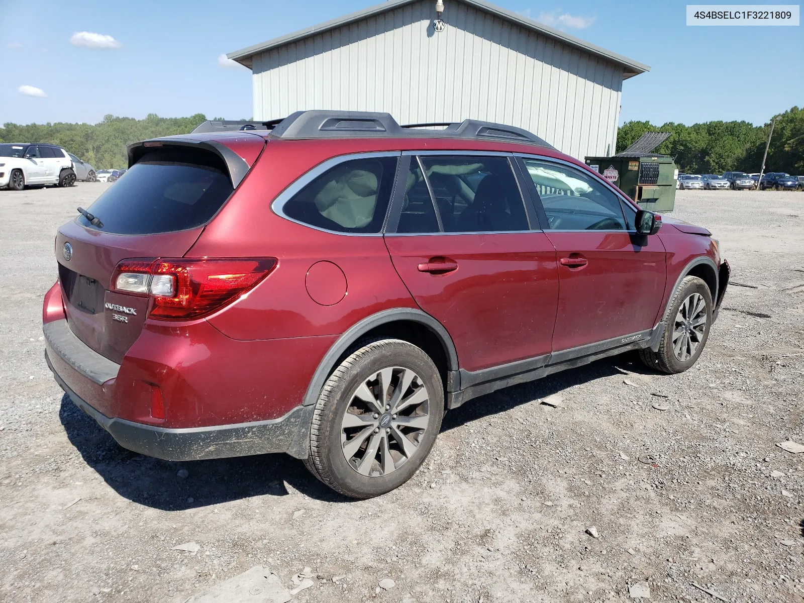 4S4BSELC1F3221809 2015 Subaru Outback 3.6R Limited