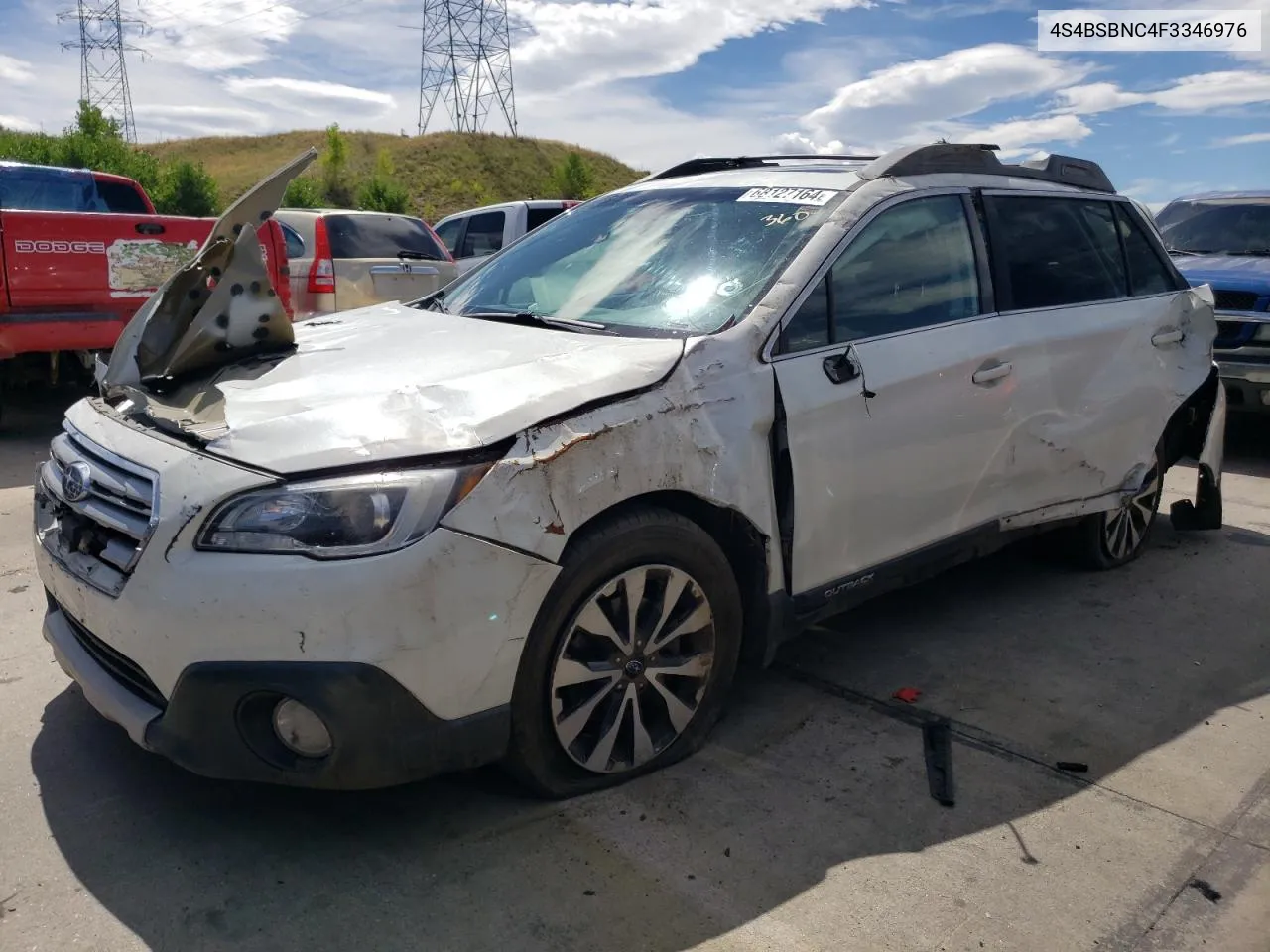 2015 Subaru Outback 2.5I Limited VIN: 4S4BSBNC4F3346976 Lot: 68127164