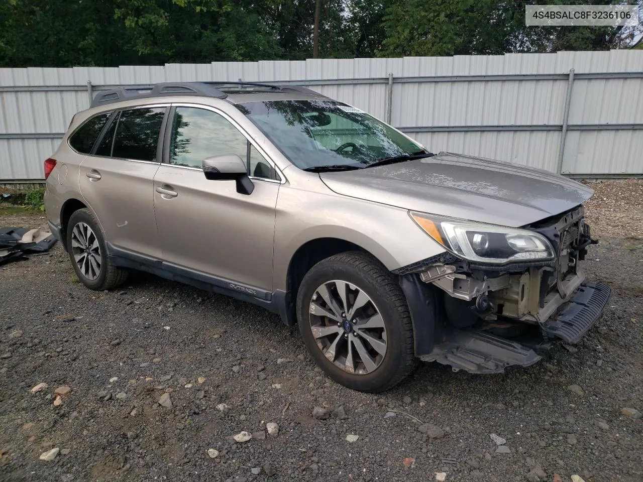 2015 Subaru Outback 2.5I Limited VIN: 4S4BSALC8F3236106 Lot: 69065684