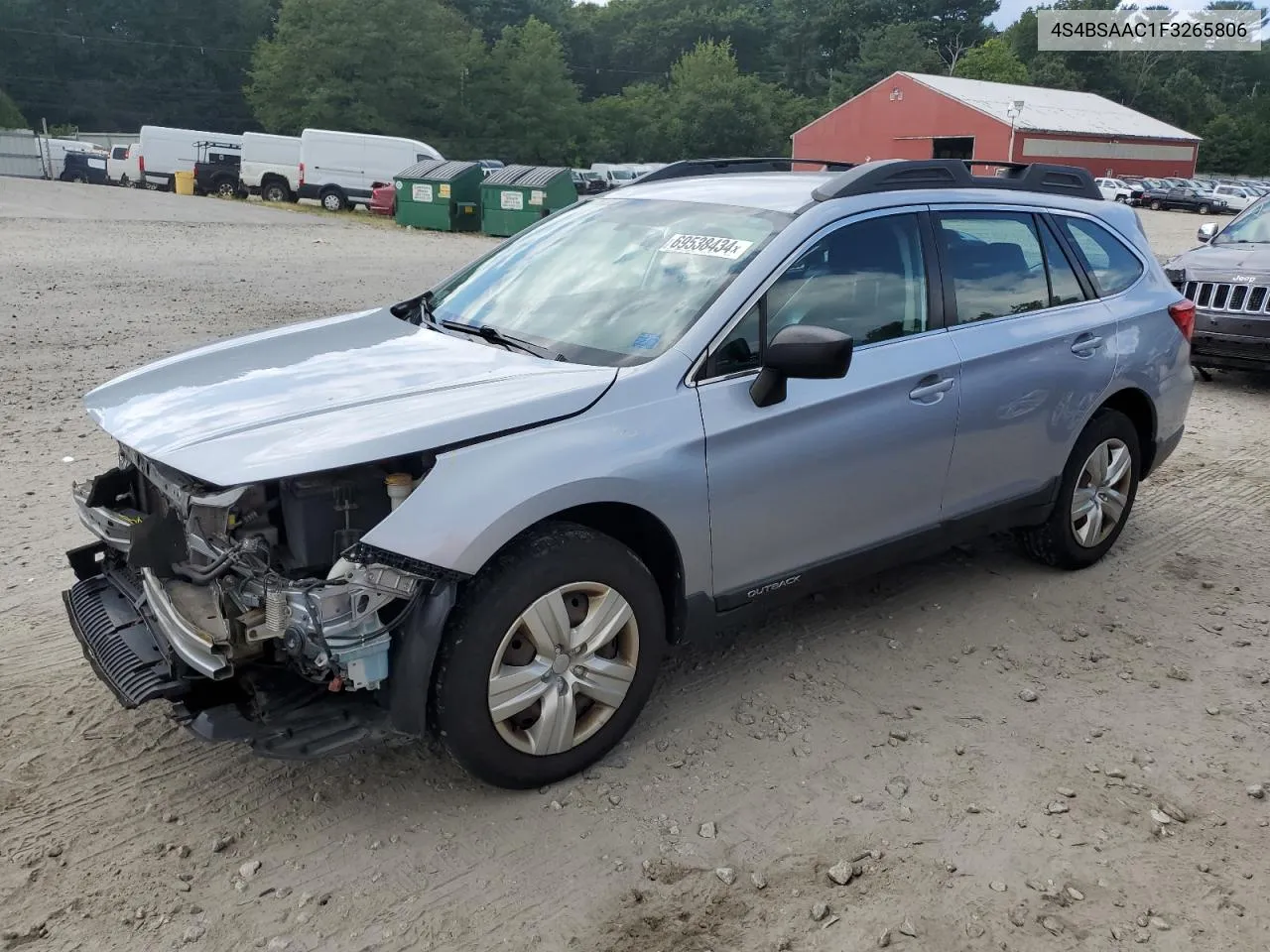 4S4BSAAC1F3265806 2015 Subaru Outback 2.5I