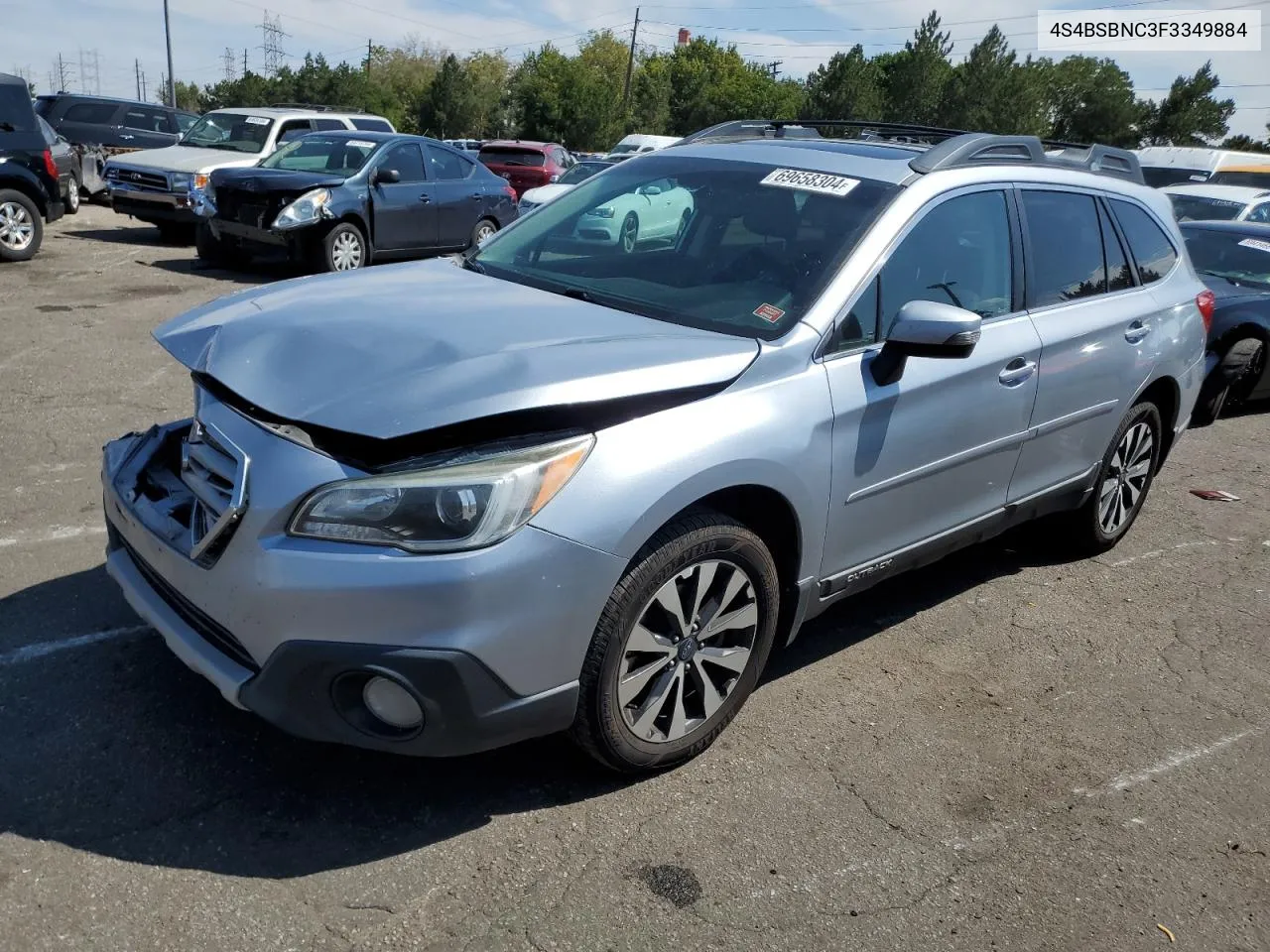 2015 Subaru Outback 2.5I Limited VIN: 4S4BSBNC3F3349884 Lot: 69658304