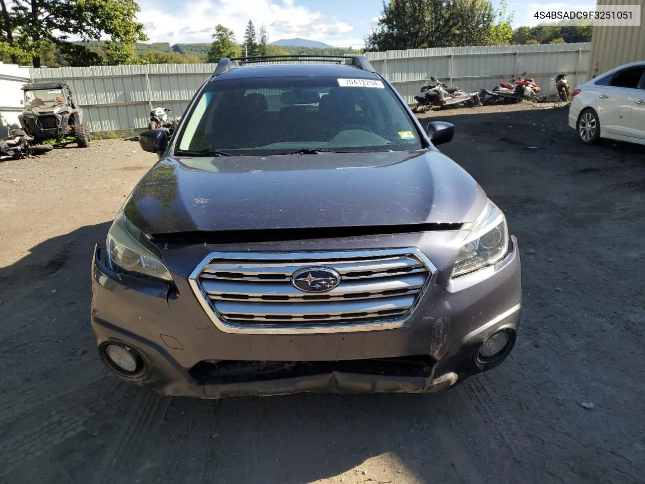 2015 Subaru Outback 2.5I Premium VIN: 4S4BSADC9F3251051 Lot: 70412254