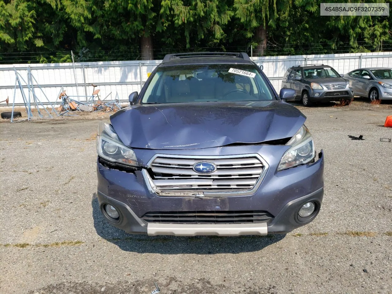 2015 Subaru Outback 2.5I Limited VIN: 4S4BSAJC9F3207359 Lot: 70521664