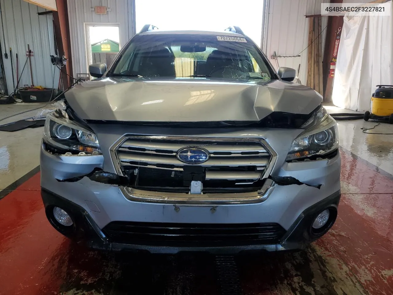 2015 Subaru Outback 2.5I Premium VIN: 4S4BSAEC2F3227821 Lot: 70725664