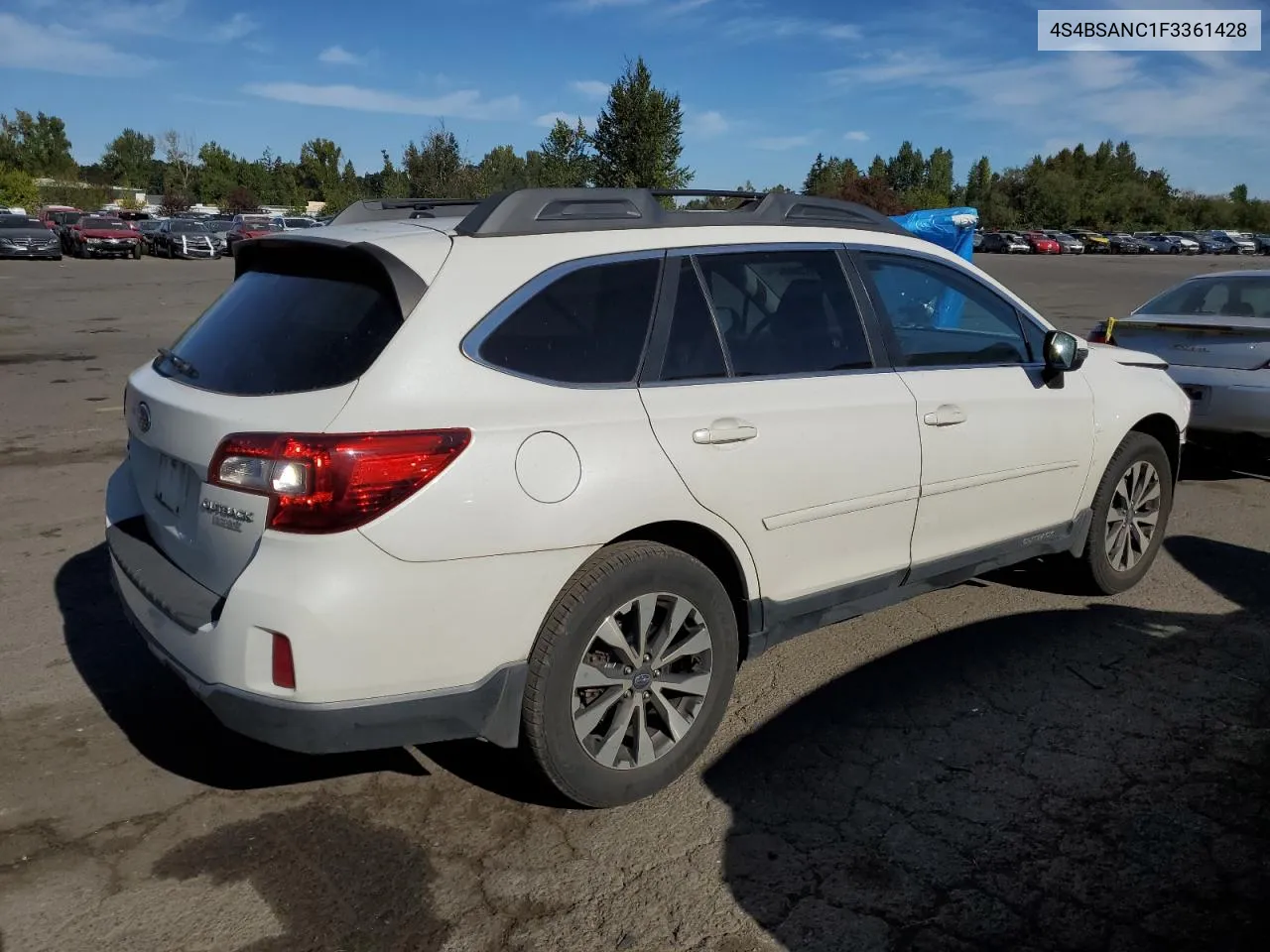 4S4BSANC1F3361428 2015 Subaru Outback 2.5I Limited