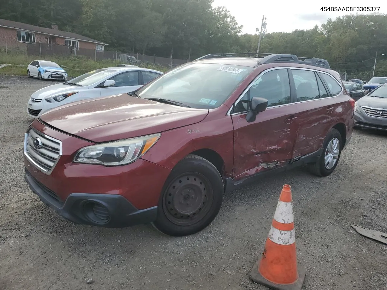 2015 Subaru Outback 2.5I VIN: 4S4BSAAC8F3305377 Lot: 70836564