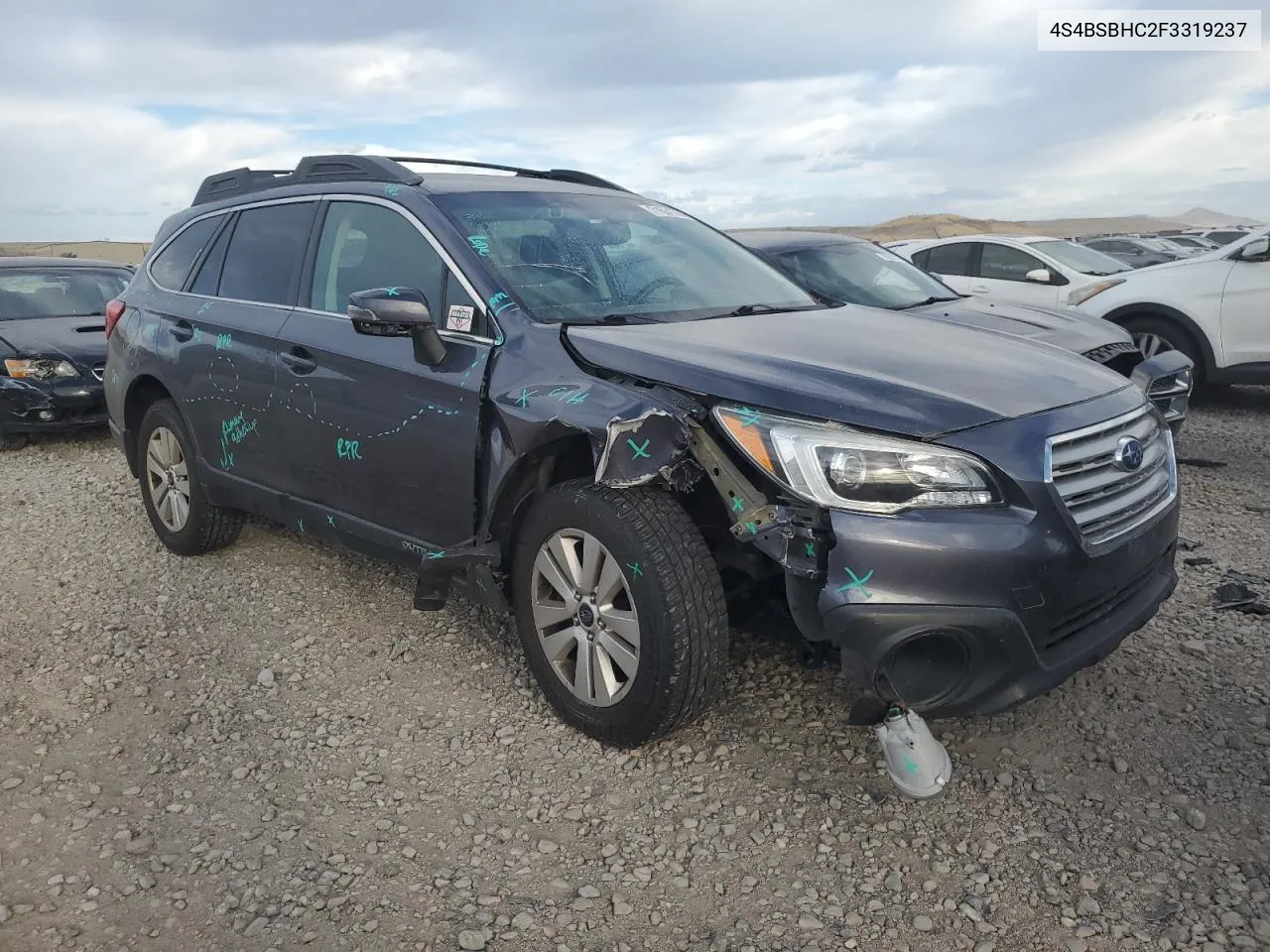 2015 Subaru Outback 2.5I Premium VIN: 4S4BSBHC2F3319237 Lot: 71651744