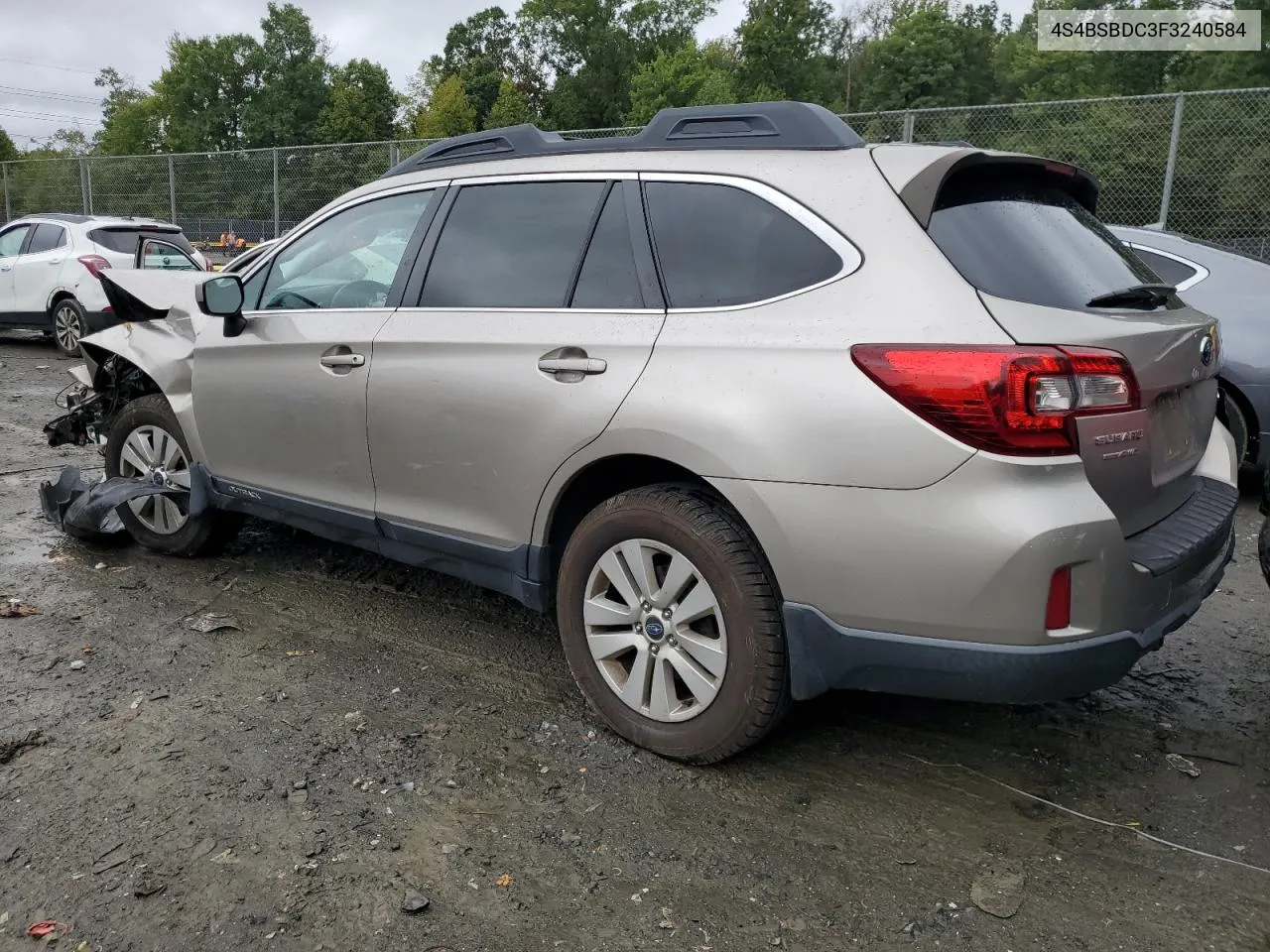 2015 Subaru Outback 2.5I Premium VIN: 4S4BSBDC3F3240584 Lot: 71985694