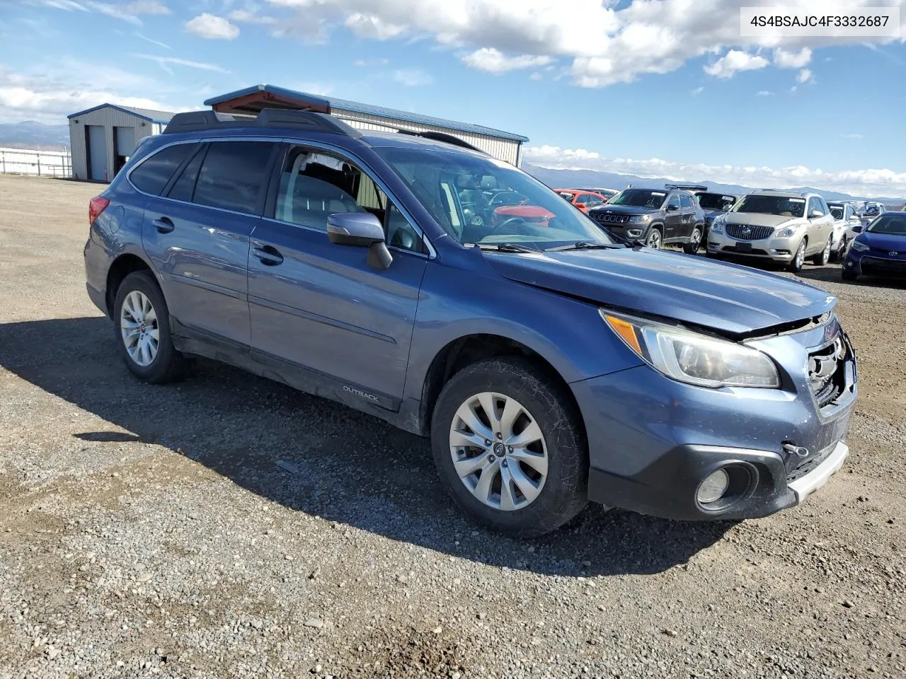 2015 Subaru Outback 2.5I Limited VIN: 4S4BSAJC4F3332687 Lot: 72013954