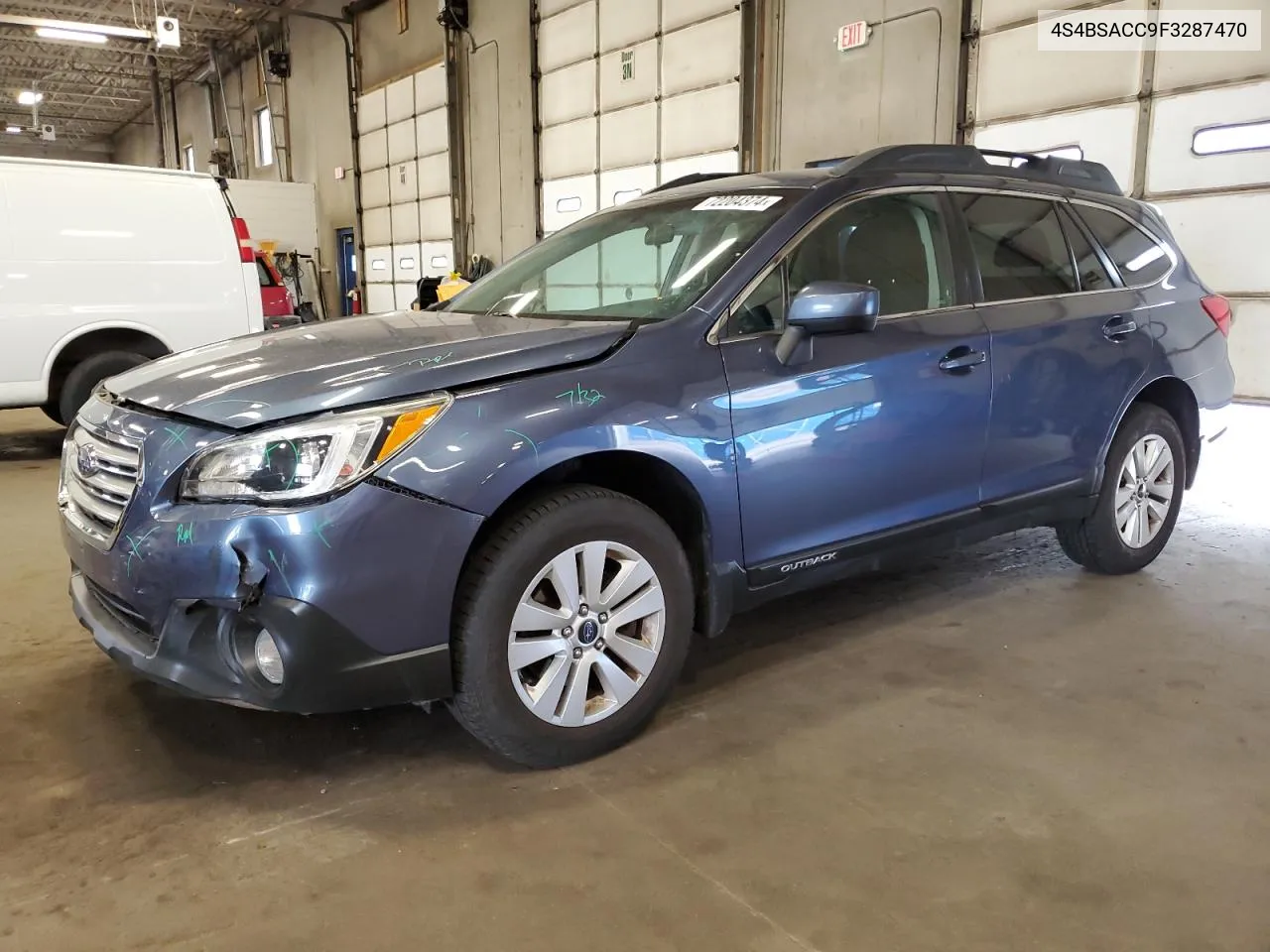 2015 Subaru Outback 2.5I Premium VIN: 4S4BSACC9F3287470 Lot: 72204374