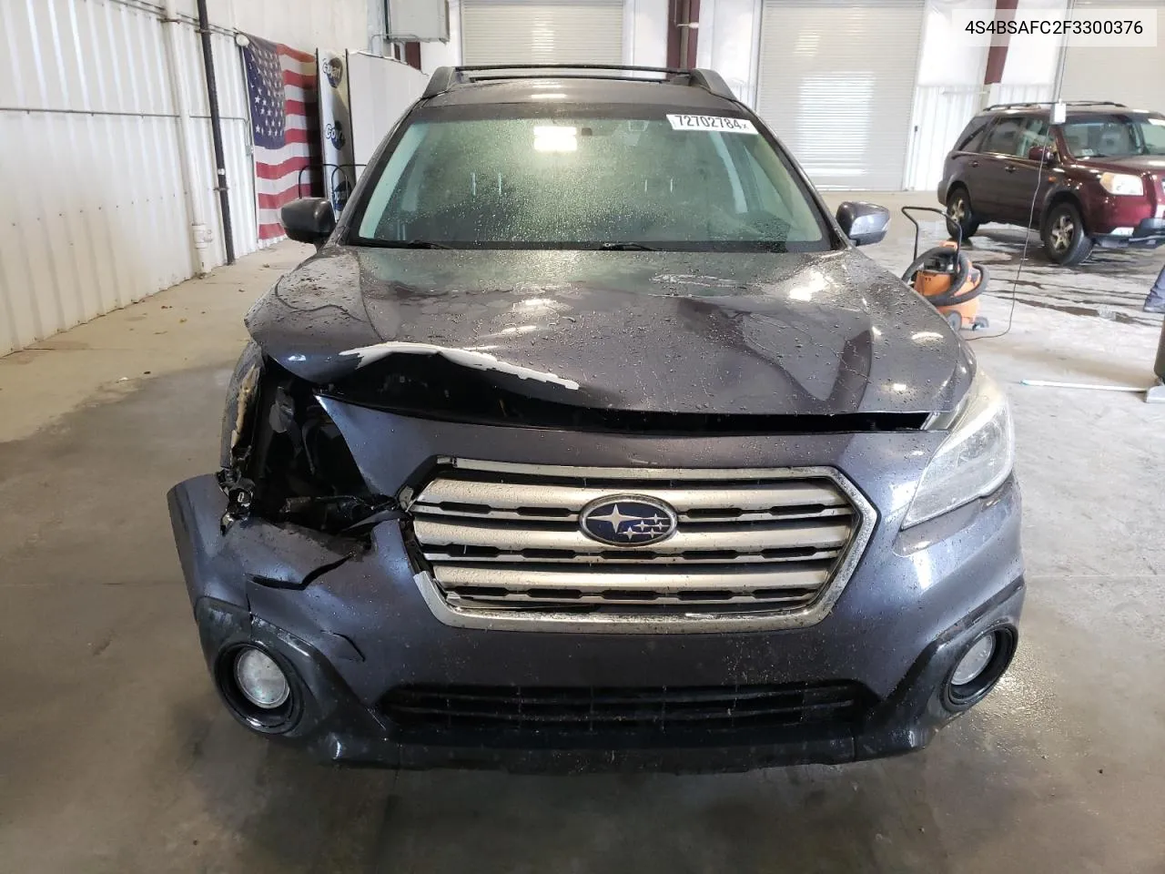 2015 Subaru Outback 2.5I Premium VIN: 4S4BSAFC2F3300376 Lot: 72702784