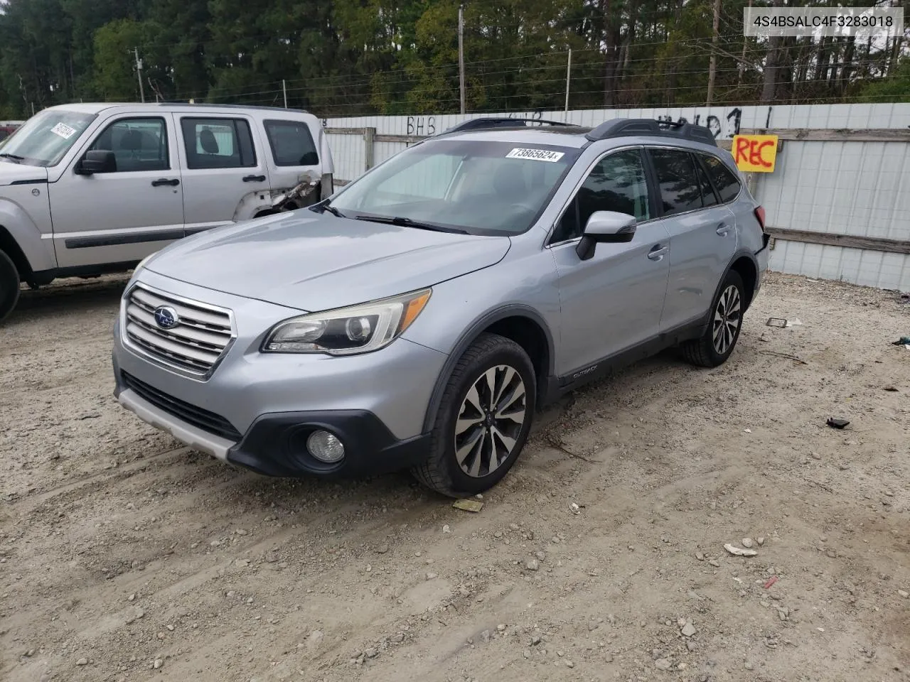 2015 Subaru Outback 2.5I Limited VIN: 4S4BSALC4F3283018 Lot: 73865624