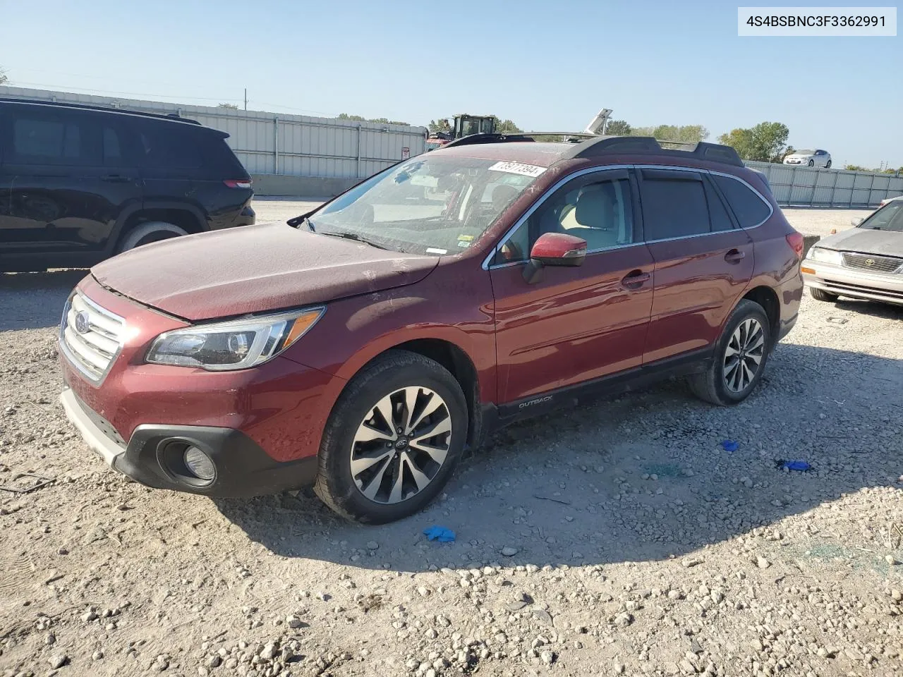 2015 Subaru Outback 2.5I Limited VIN: 4S4BSBNC3F3362991 Lot: 73977394