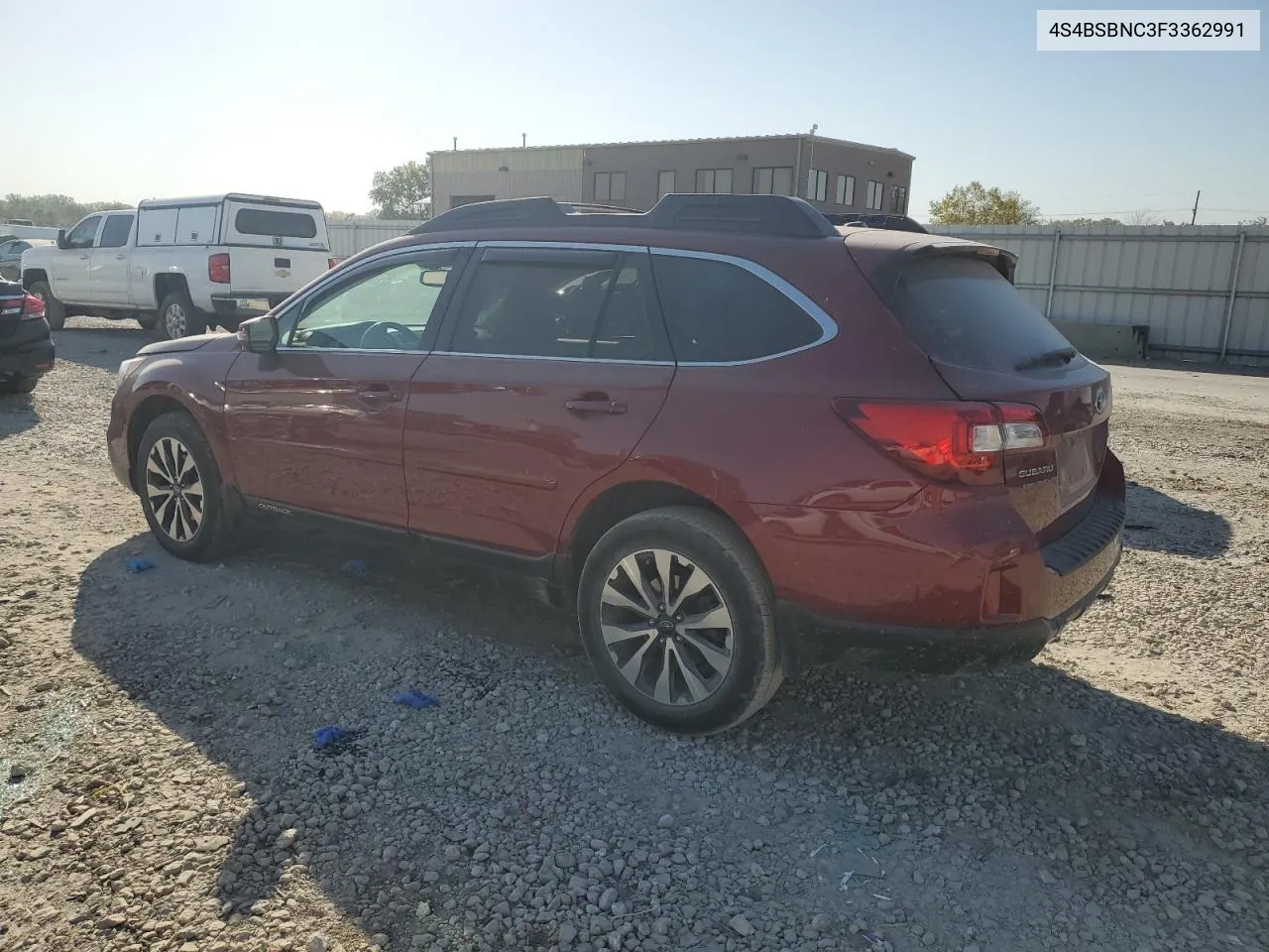 2015 Subaru Outback 2.5I Limited VIN: 4S4BSBNC3F3362991 Lot: 73977394