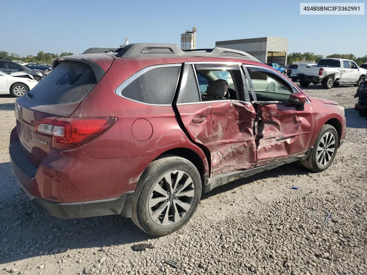 2015 Subaru Outback 2.5I Limited VIN: 4S4BSBNC3F3362991 Lot: 73977394