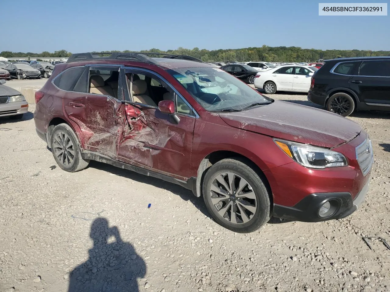 2015 Subaru Outback 2.5I Limited VIN: 4S4BSBNC3F3362991 Lot: 73977394